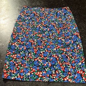 Diane Von Furstenberg Pencil Floral Skirt